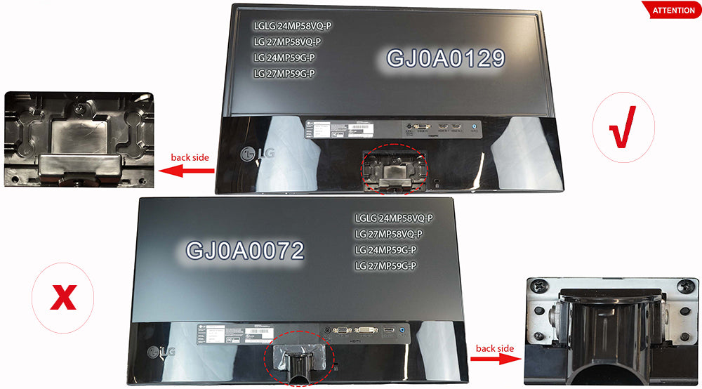 Gladiator Joe Support adaptateur VESA pour moniteur LG -GJ0A0129